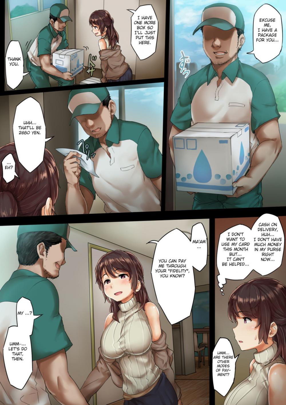 Hentai Manga Comic-Having Special Home Delivery Sex And Keeping It A Secret From My Husband-Read-8